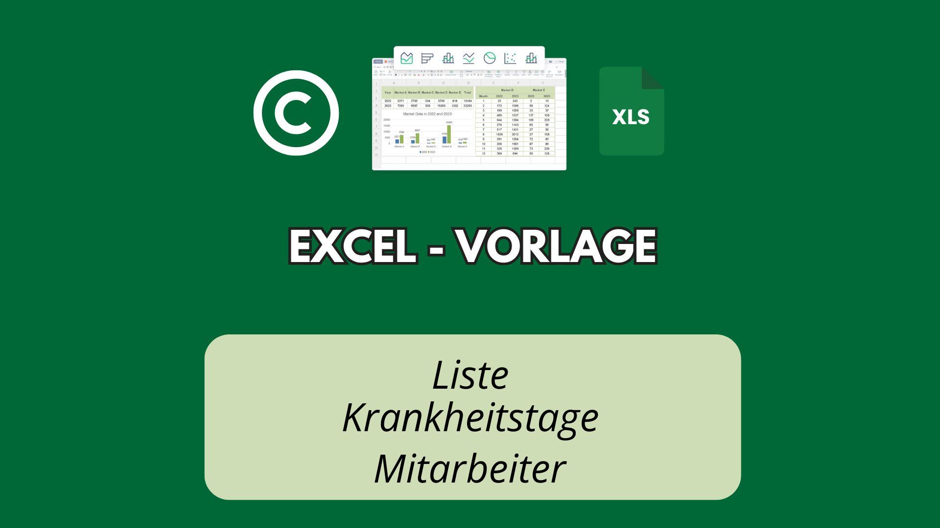 Liste Krankheitstage Mitarbeiter